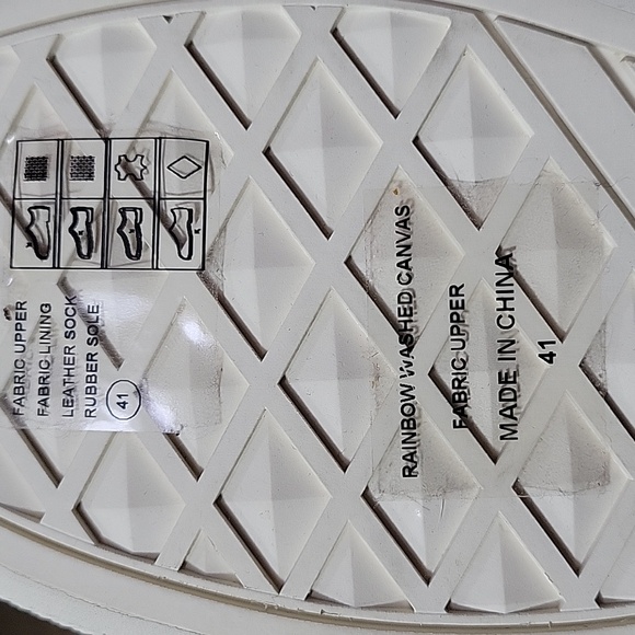 NWOT- Ash ‘Rainbow’ Platform Canvas Sneaker in Dark Blue - Picture 10 of 13